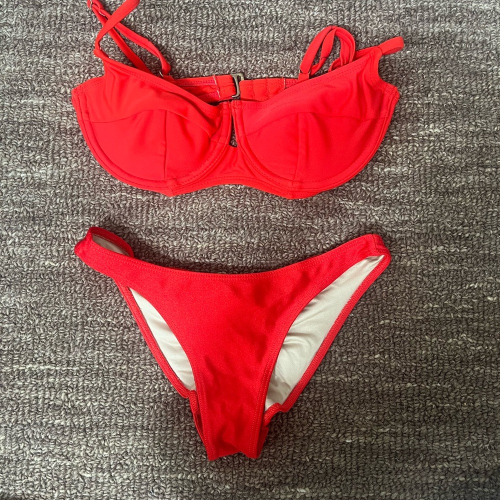 American Apparel Red Bikini Set